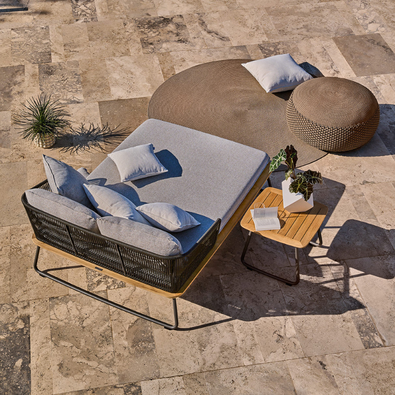Daybed "Denia" mit Rücken & Sitzpolster