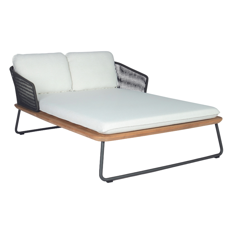Daybed "Denia" mit Rücken & Sitzpolster