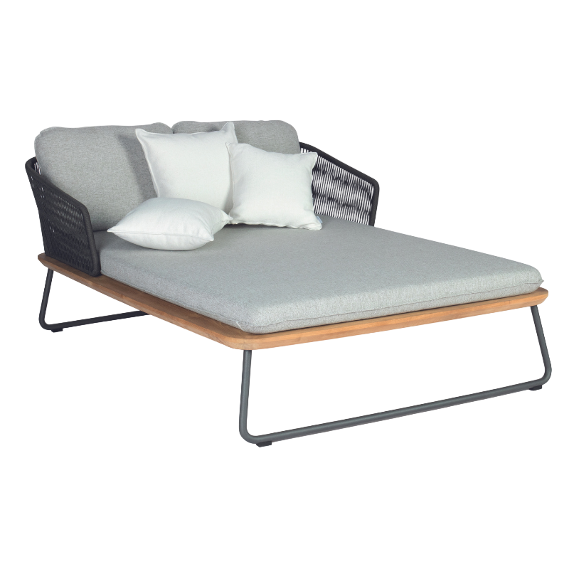 Daybed "Denia" mit Rücken & Sitzpolster