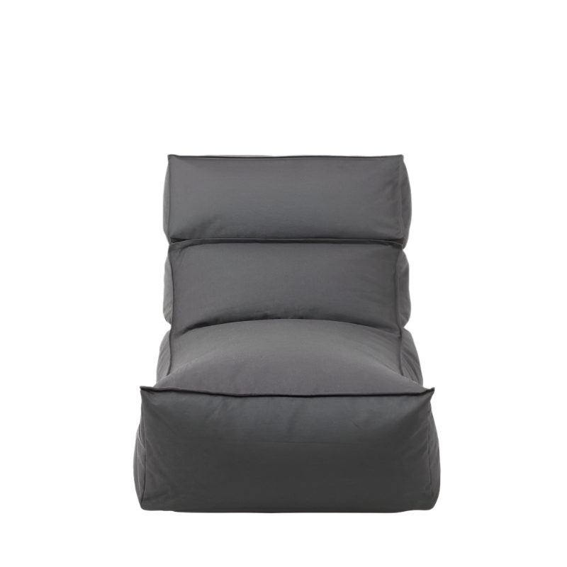 Outdoor Lounger Stay L von Blomus inklusive gratis Schutzhülle in der Farbe Coal mit dem Format 160cm auf 80cm