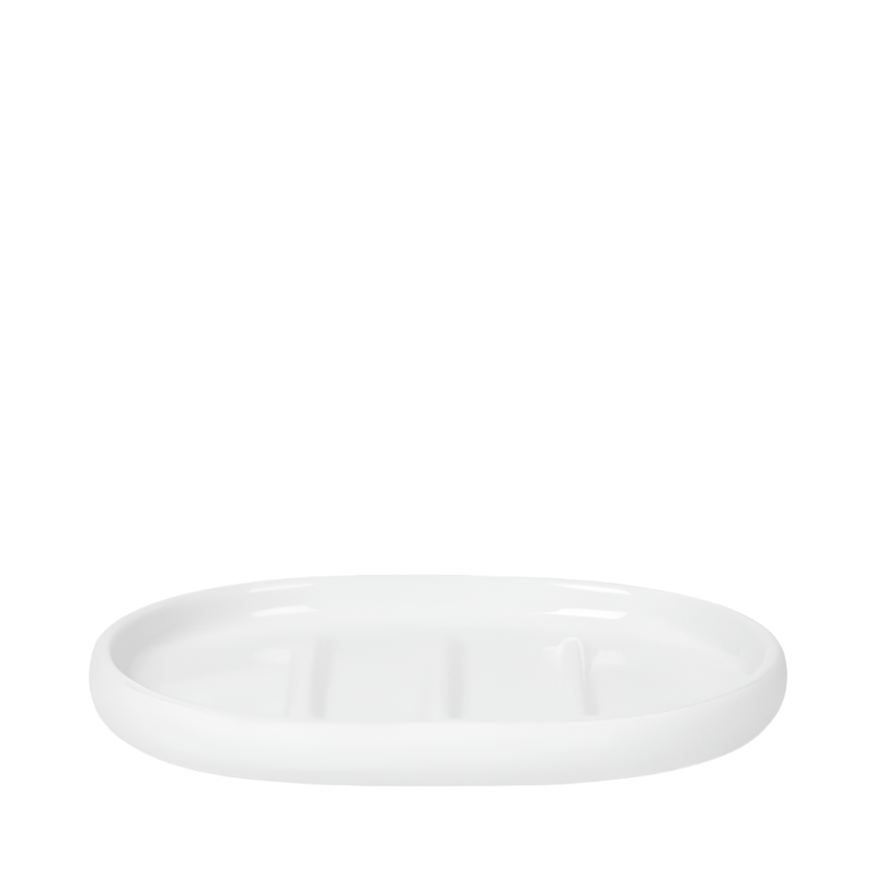 blomus Seifen schale Sono als Badaccessoire in der Farbe weiss