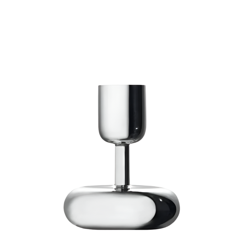 Cotto Wohnen iittala Nappula Kerzenhalter Silber klein