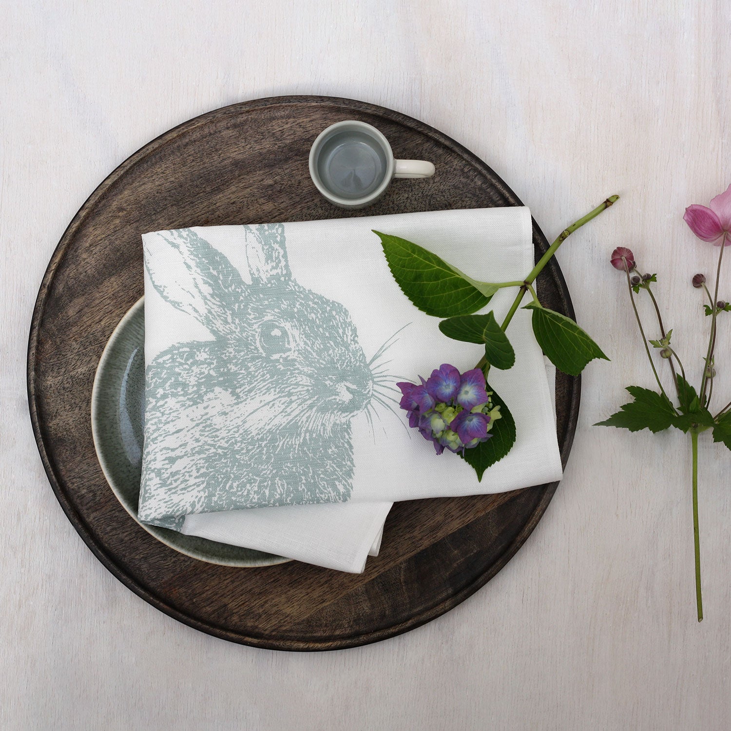 Geschirrtuch "Wildkaninchen" - Salbei