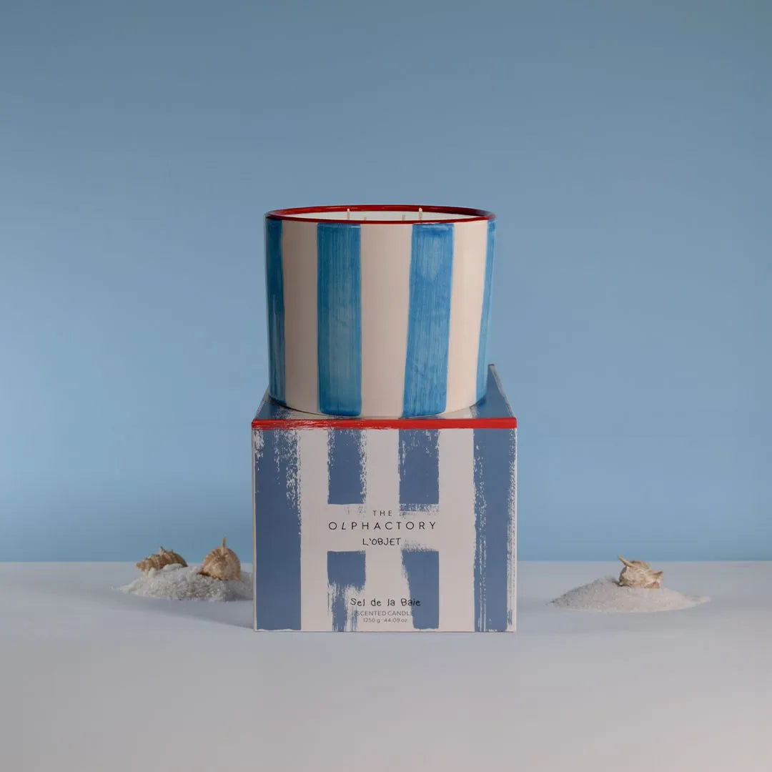 Duftkerze "Sel de la Baie" Stripes - 1250g