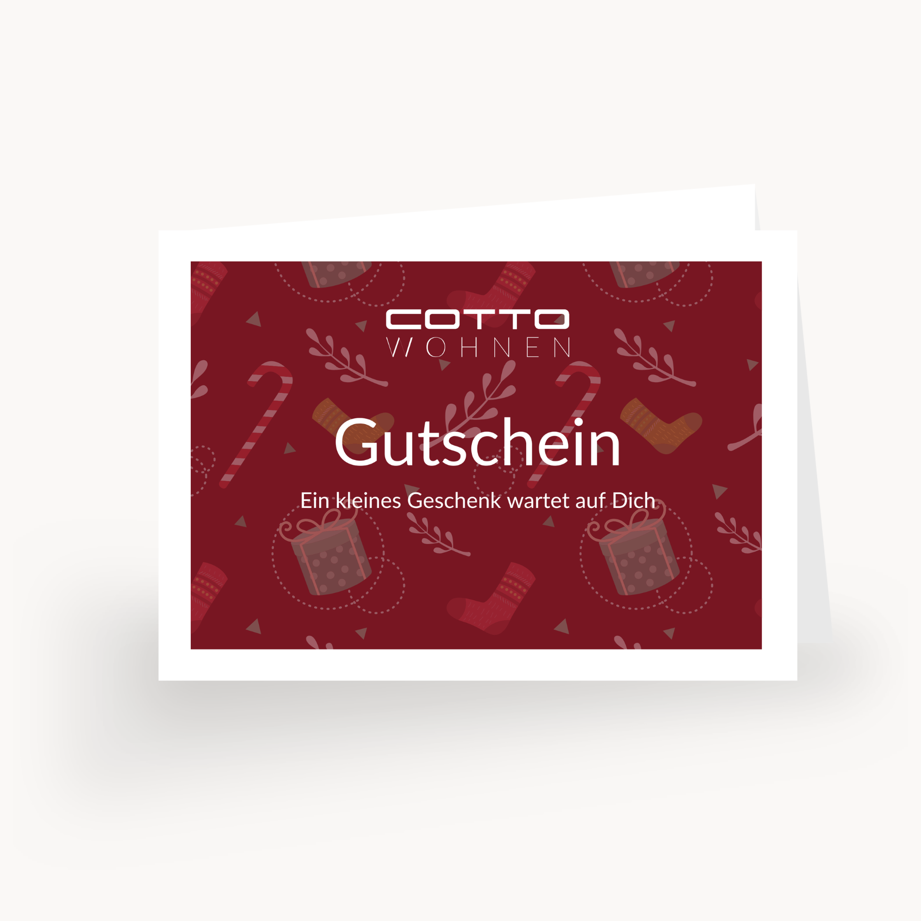 Gutschein zum Ausdrucken oder Versenden (Weihnachten)