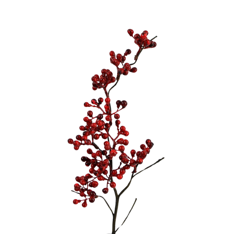 Beeren-Zweig 53 cm - Burgund