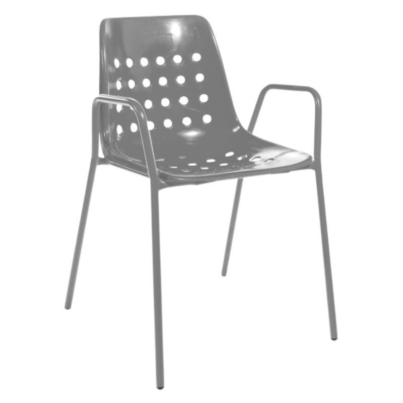 Schalen-Stuhl mit Armlehne "Bermuda"