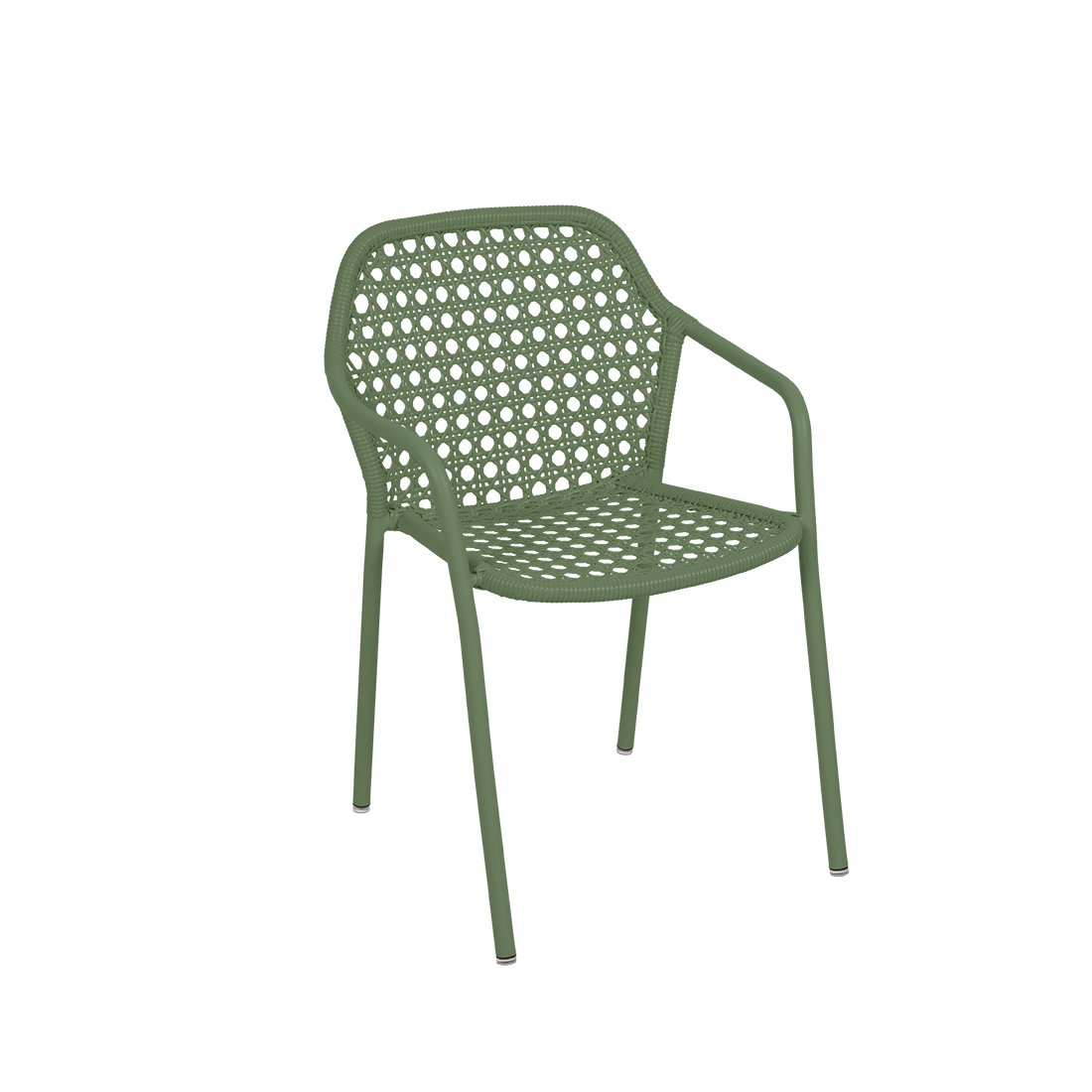 Stuhl mit Armlehne "Croisette" - 2er Set