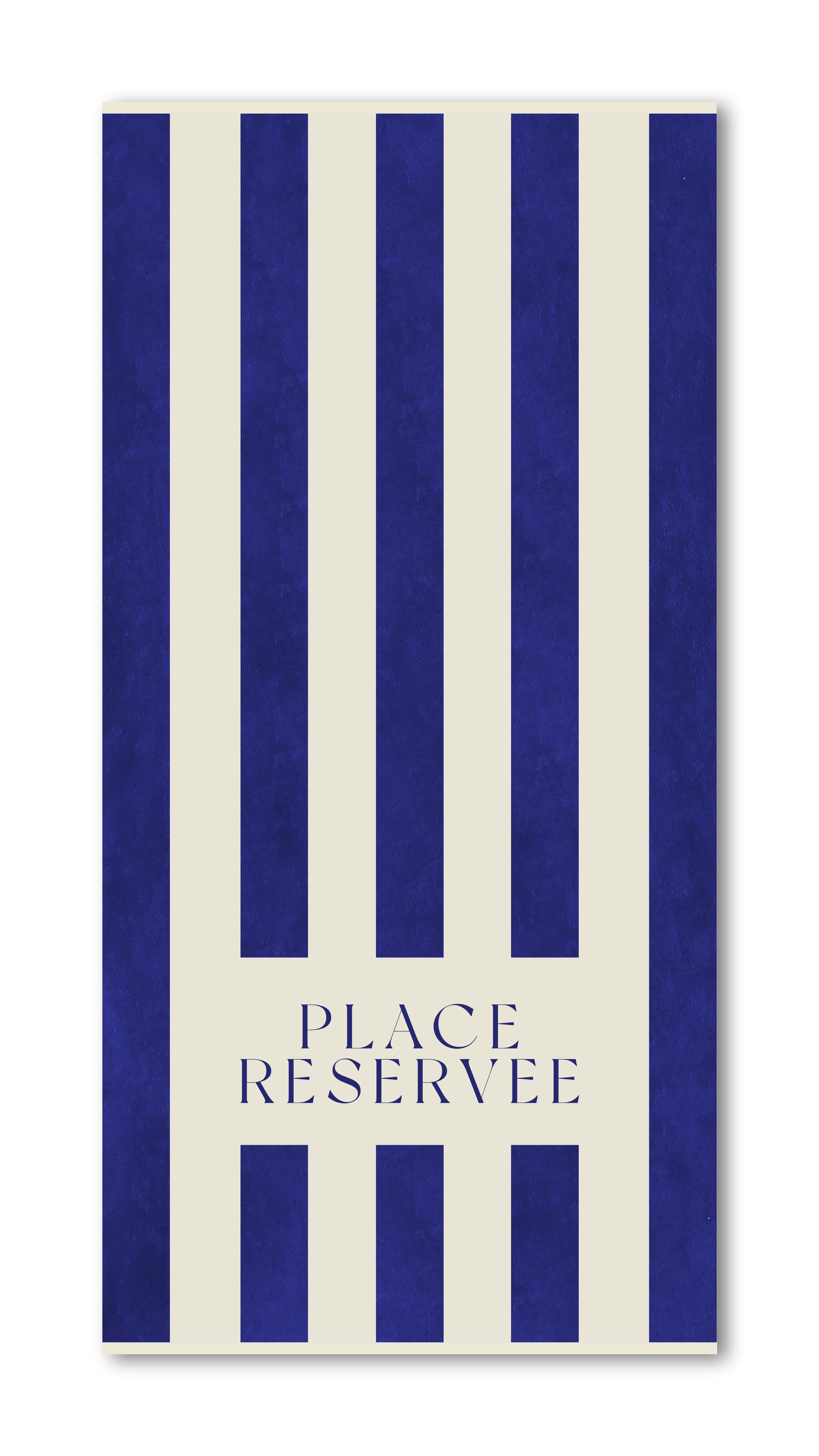 Strandhandtuch "PLACE RESERVEE" - 100x200cm