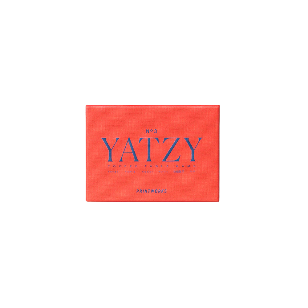 PRINTWORKS Classic Yatzy Geschenkbox Cover in Neonrot
