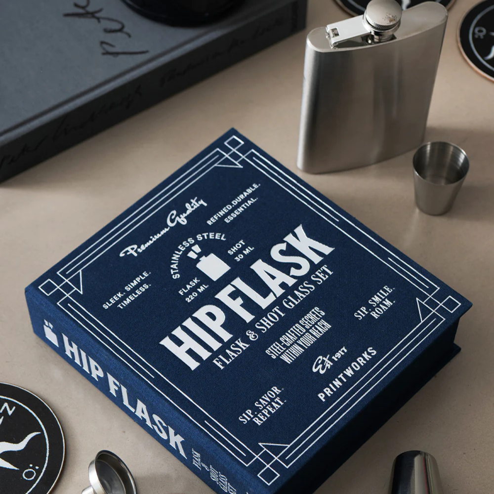 PRINTWORKS Flachmann Set Hip Flask Detailansicht