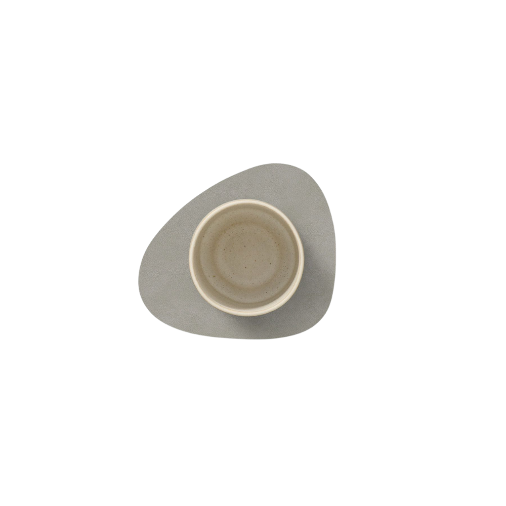 Glasuntersetzer "Curve" aus recyceltem Leder
