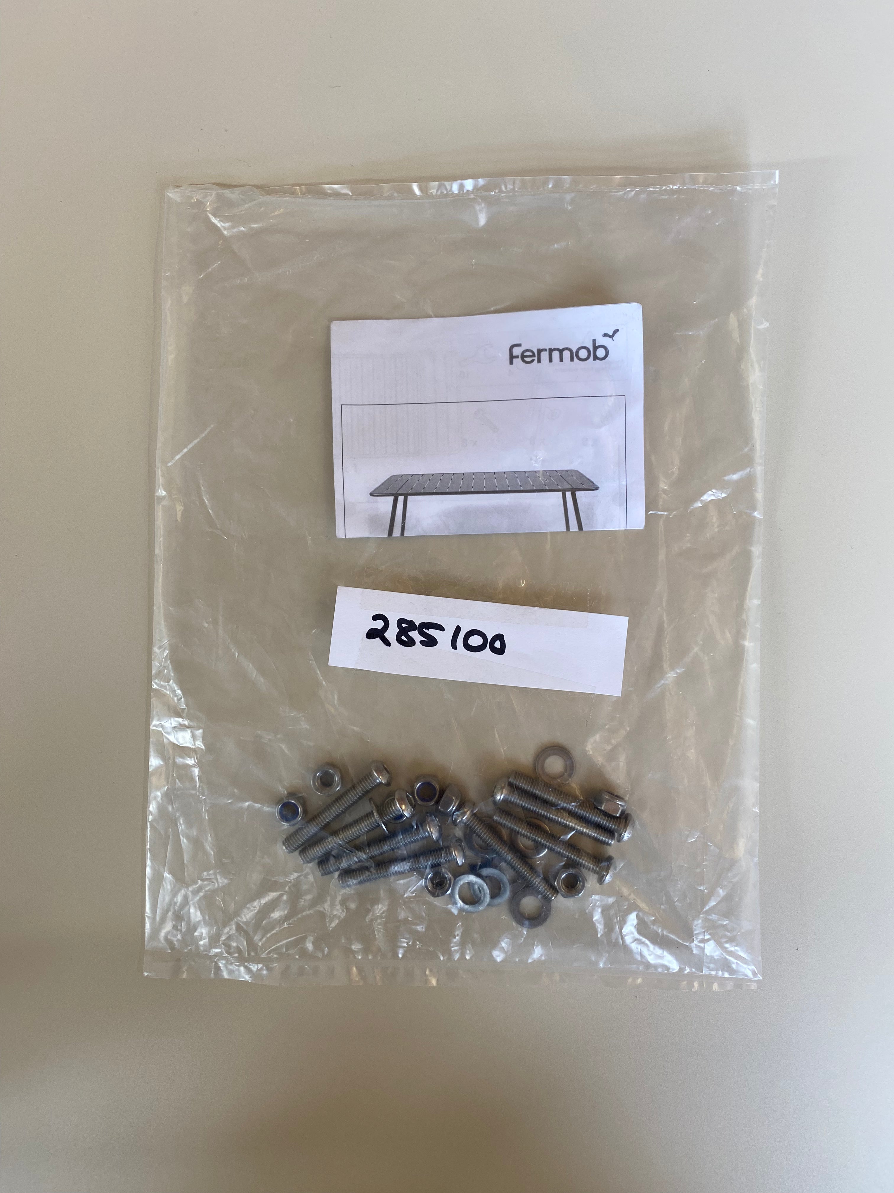 Fermob Ersatzteil | Luxembourg Tisch (165x100, 207x100) | Beutel mit Schrauben