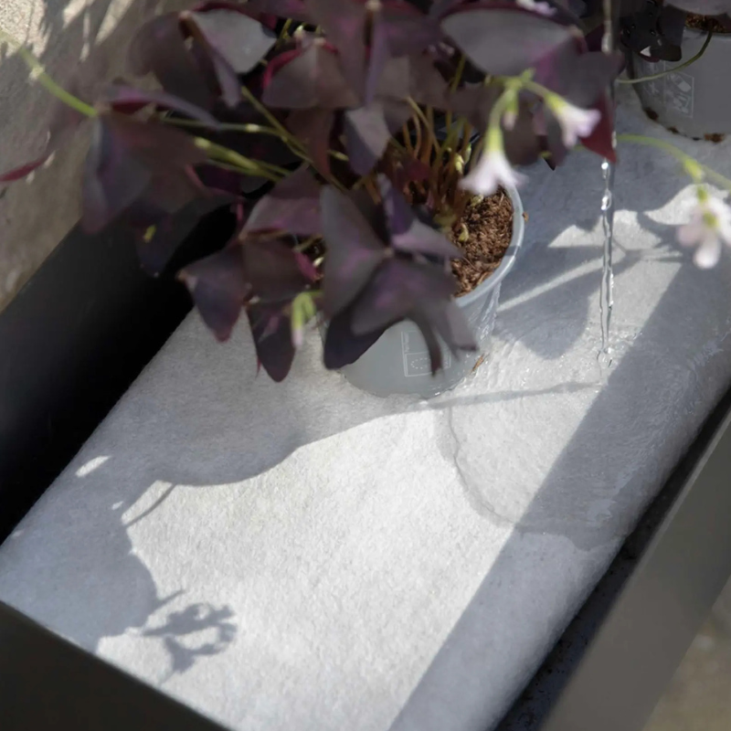 eva trio Balkonkasten Simply Grow, Detailansicht Kapillarmatte