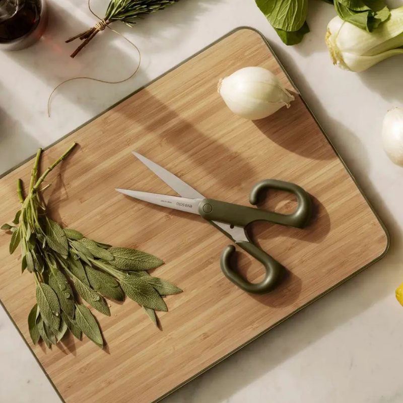 eva trio Green Tools Küchenschere, Detailansicht Klingen