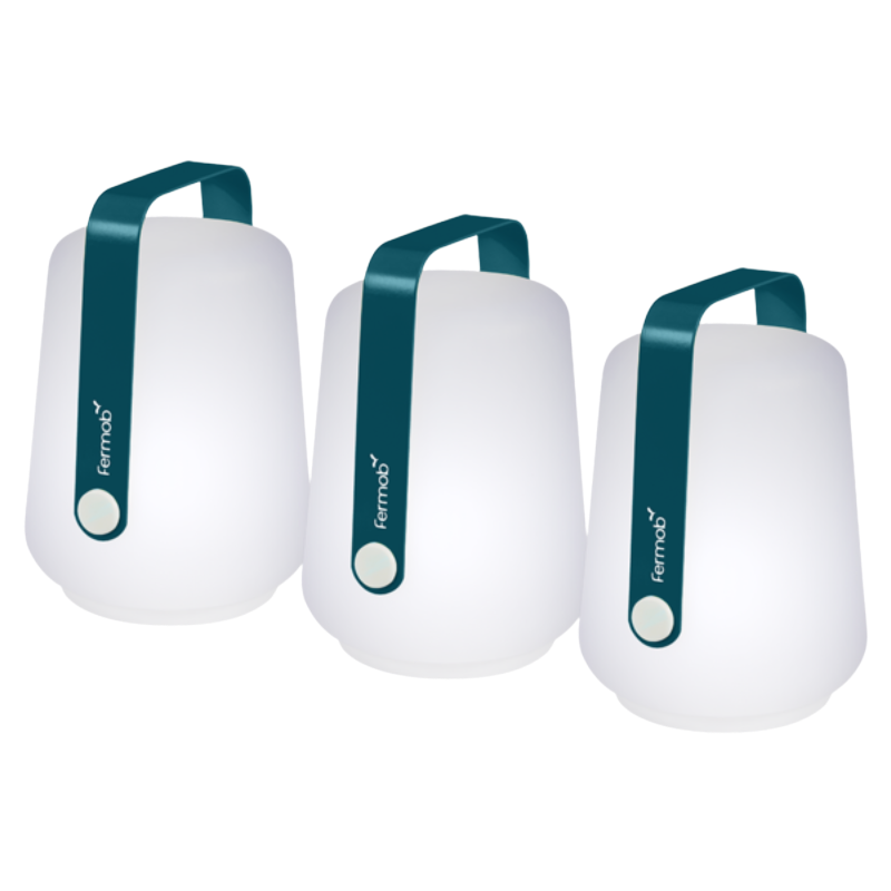 LED Outdoor Leuchte "Balad" 3er Set - Acapulcoblau