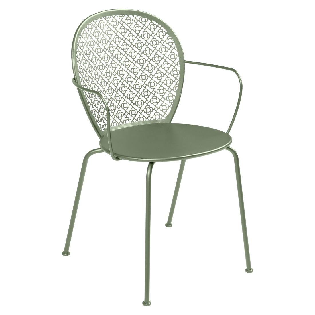 Metallstuhl "Lorette" mit Armlehne