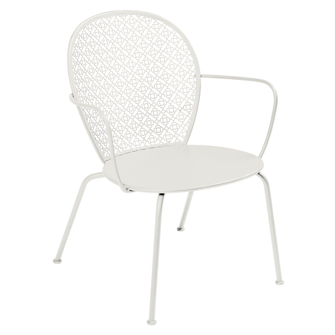 Tiefer Sessel "Lorette" aus Metall