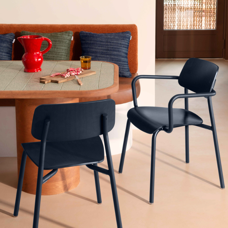 Lasierter Holz-Bridge "Studie" - Lakritze/Lebkuchen