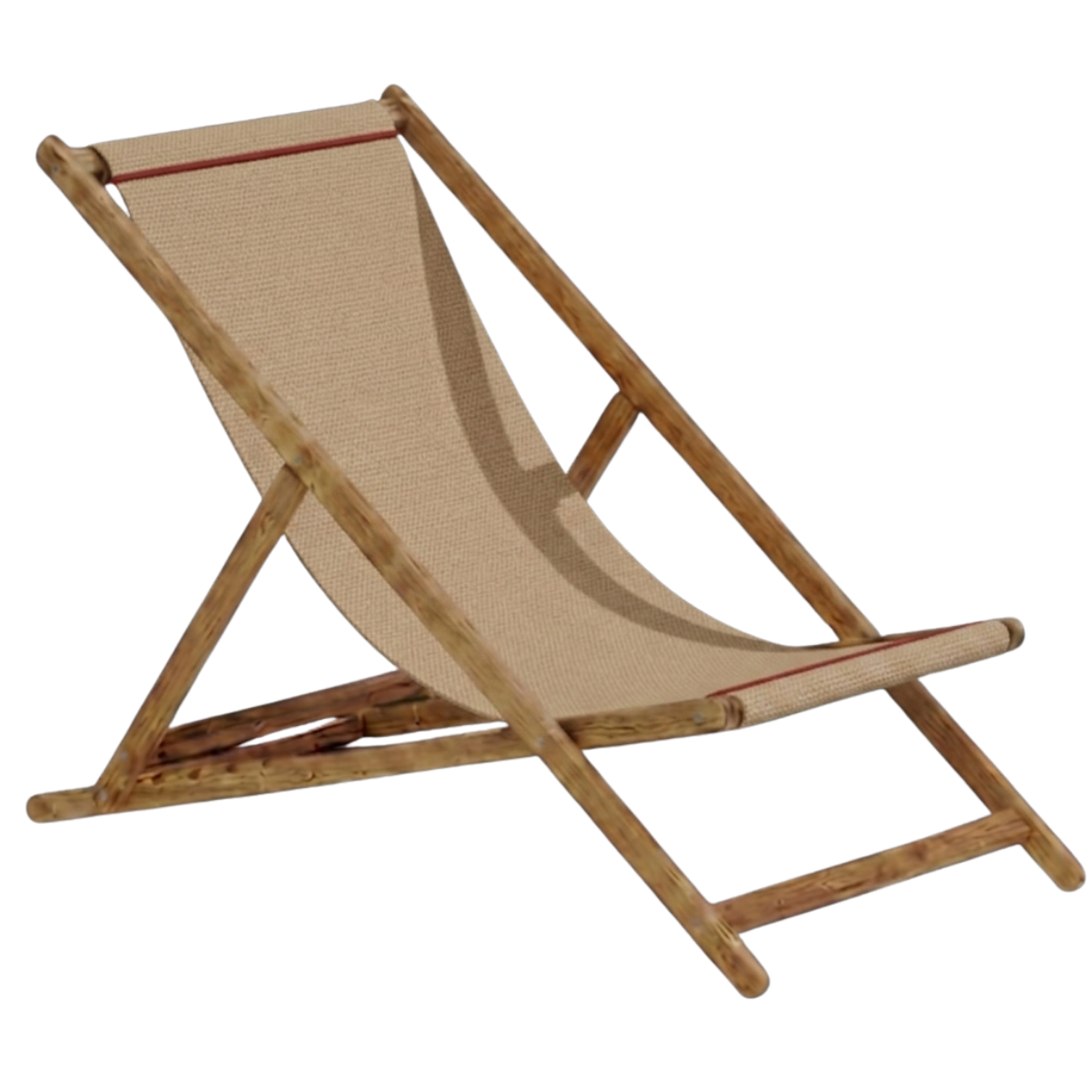 Liegestuhl "Cabin Basic" aus Teak-Holz - 2er Set
