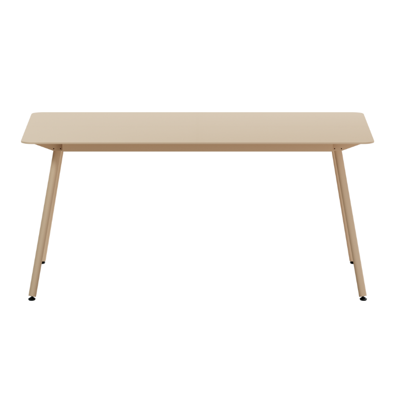 Glasfaser Tisch "Locarno" 160x90 - gerundete Ecken