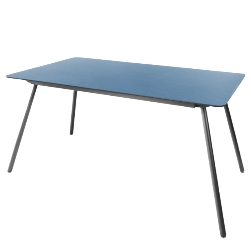 Glasfaser Tisch "Locarno" 160x90 - gerundete Ecken
