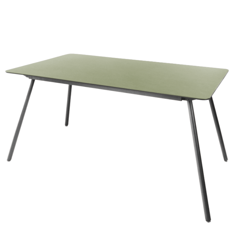 Glasfaser Tisch "Locarno" 160x90 - gerundete Ecken