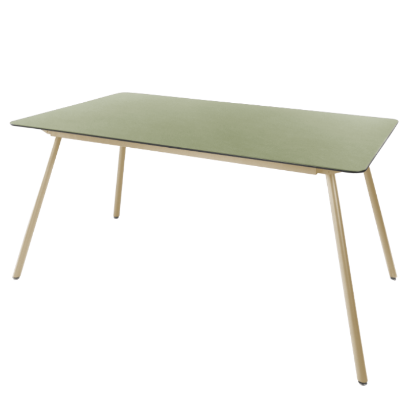 Glasfaser Tisch "Locarno" 160x90 - gerundete Ecken