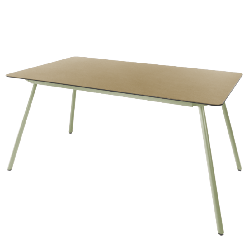 Glasfaser Tisch "Locarno" 160x90 - gerundete Ecken