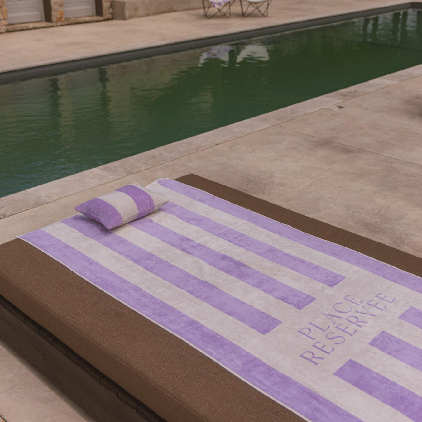 Strandhandtuch "PLACE RESERVEE" - 100x200cm