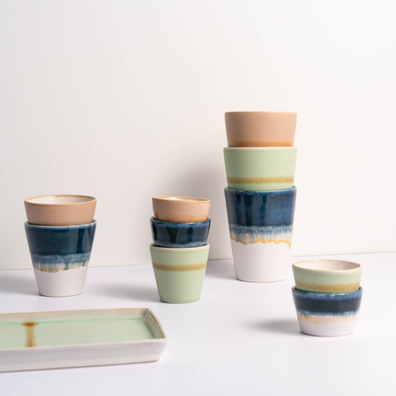 Mokkatasse "Flow" 10cl Blau