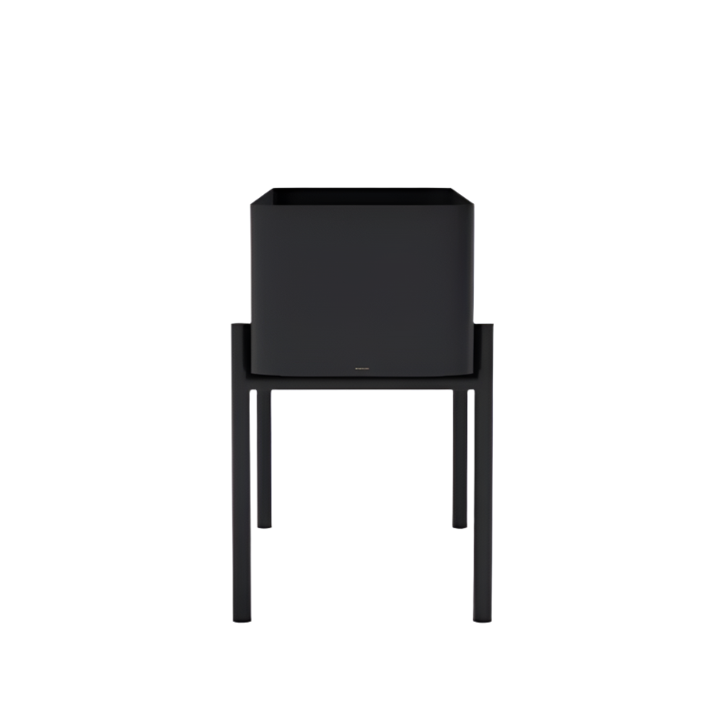 eva trio Pflanzenbox Simply Grow, schwarz, auf der Terrasse