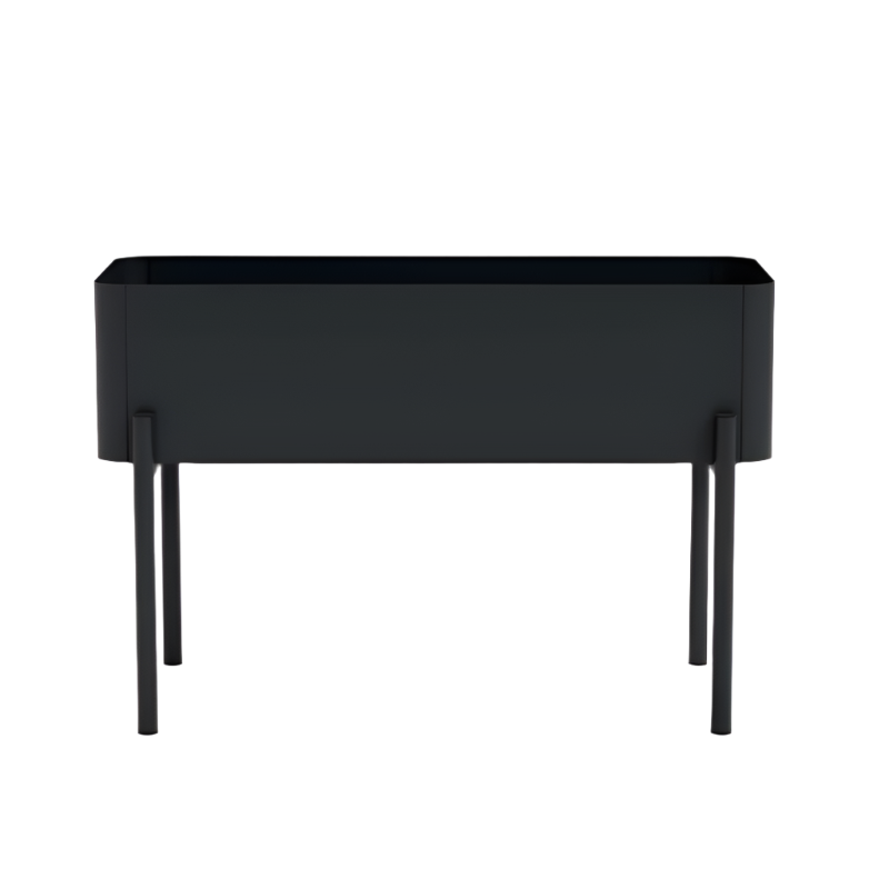 eva trio Pflanzenbox Simply Grow, schwarz, bepflanzt