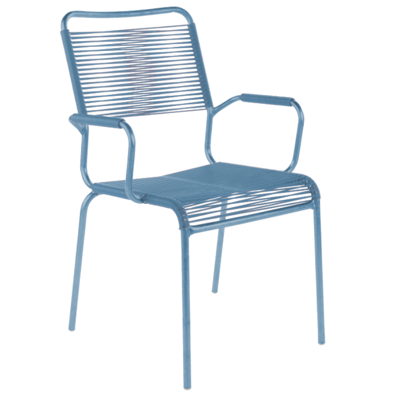 Spaghetti-Stuhl "Rigi" mit Armlehne - Comfort