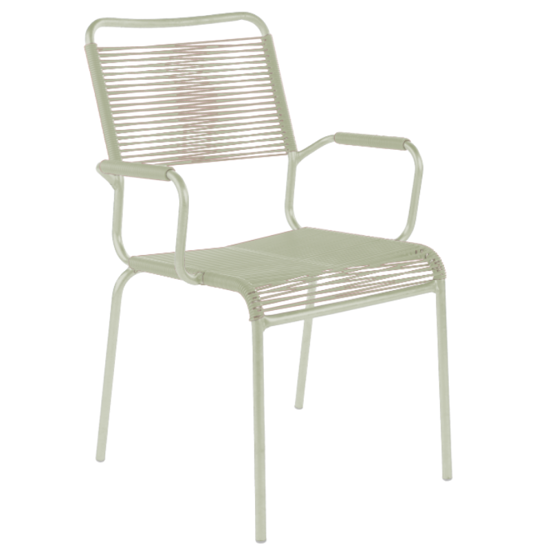 Spaghetti-Stuhl "Rigi" mit Armlehne - Comfort
