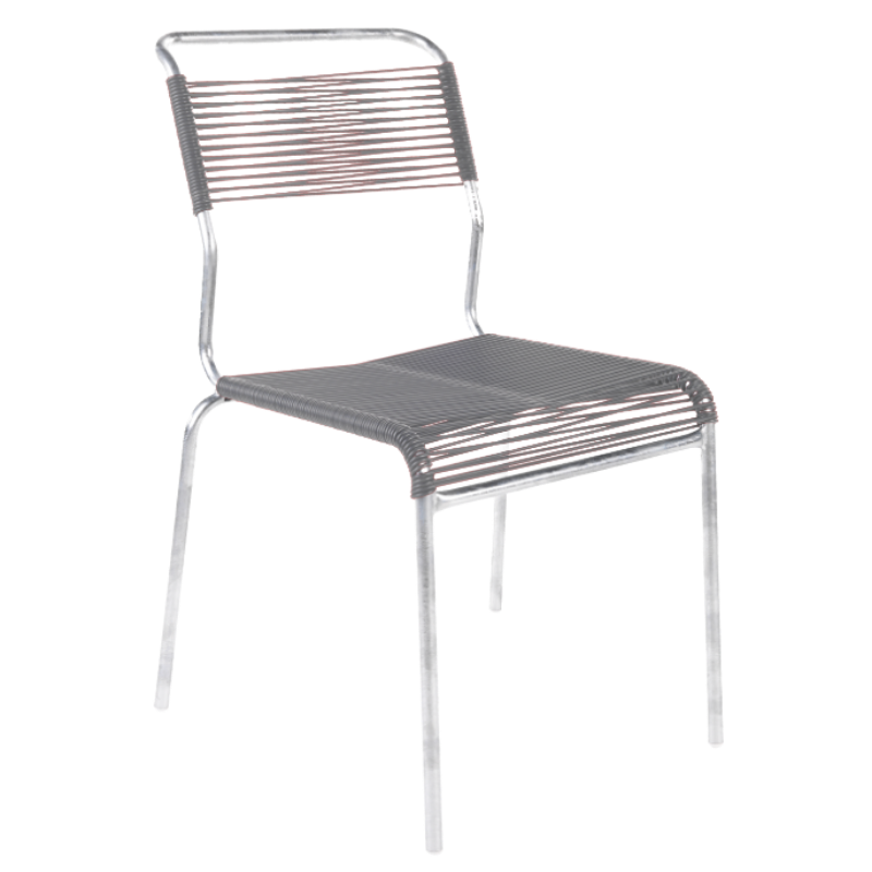 Spaghetti-Stuhl ohne Armlehne "Säntis"