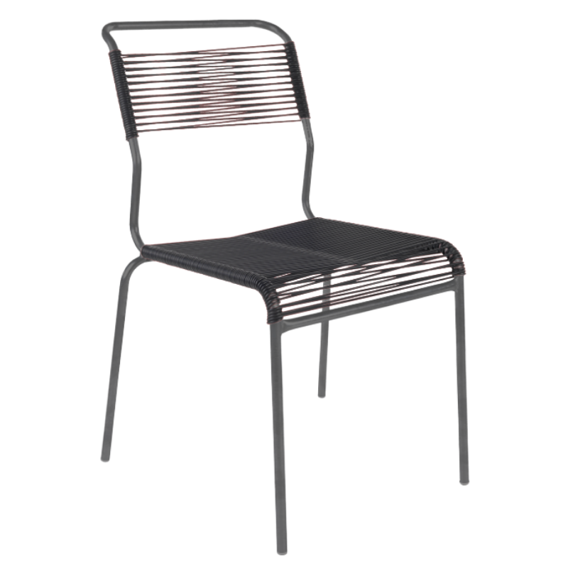 Spaghetti-Stuhl ohne Armlehne "Säntis"