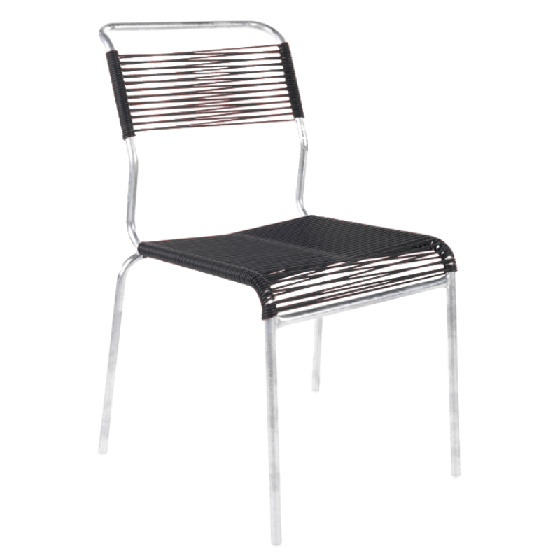 Spaghetti-Stuhl ohne Armlehne "Säntis"