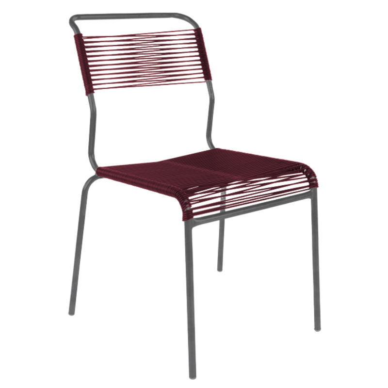 Spaghetti-Stuhl ohne Armlehne "Säntis"