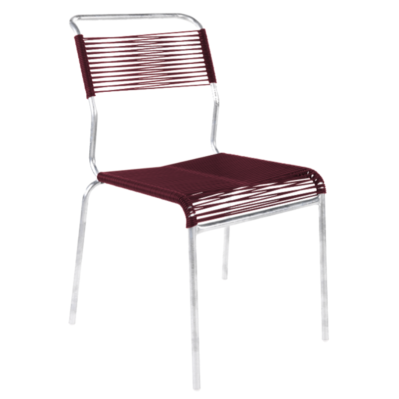 Spaghetti-Stuhl ohne Armlehne "Säntis"