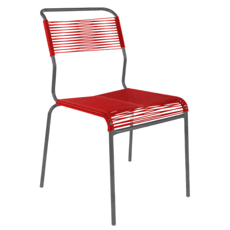 Spaghetti-Stuhl ohne Armlehne "Säntis"