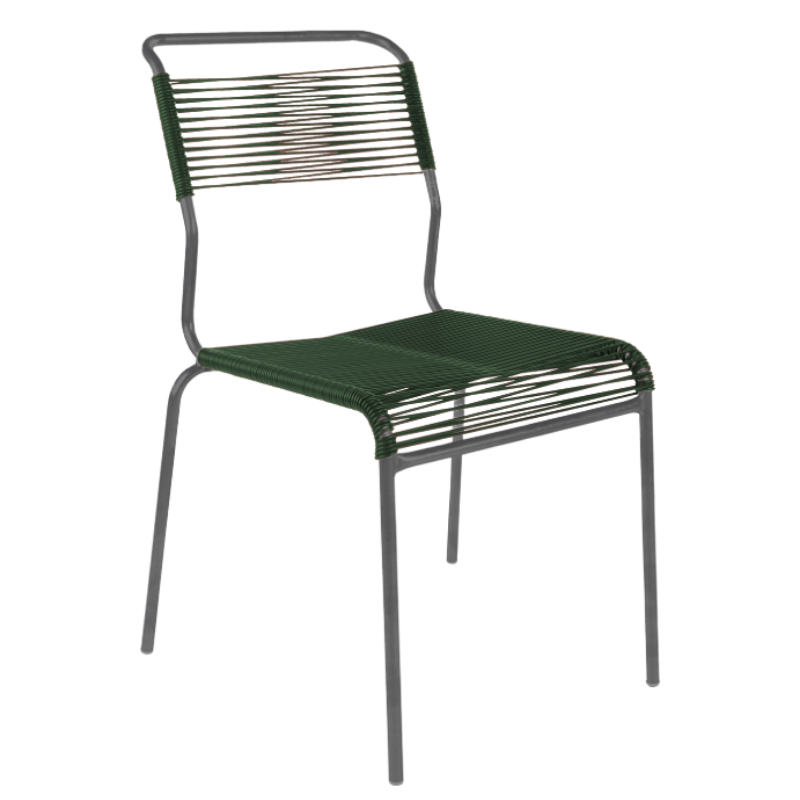 Spaghetti-Stuhl ohne Armlehne "Säntis"