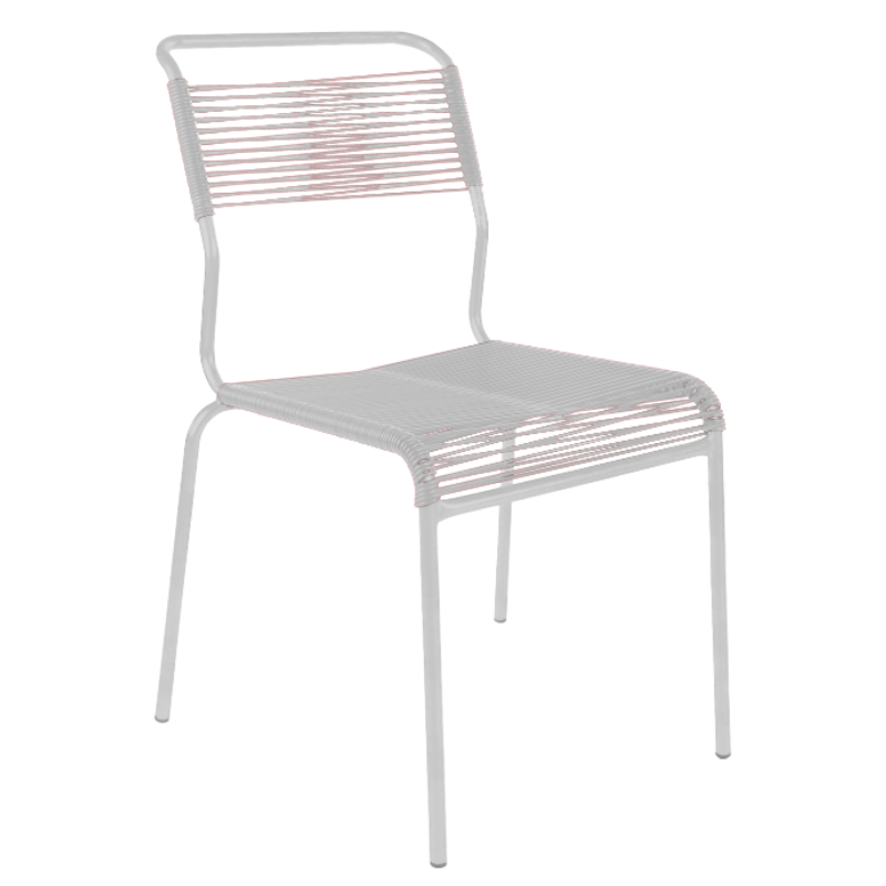 Spaghetti-Stuhl ohne Armlehne "Säntis"