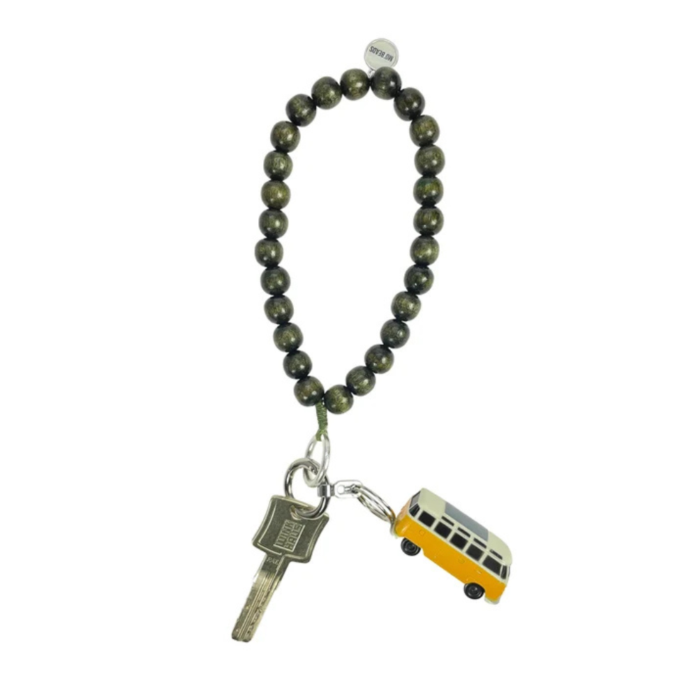 Handykette aus Holzperlen - Kurz