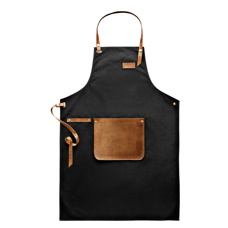 Schürze aus Canvas und Leder