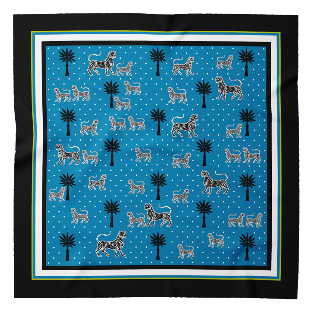 Seidentuch "Blue" 55×55 cm
