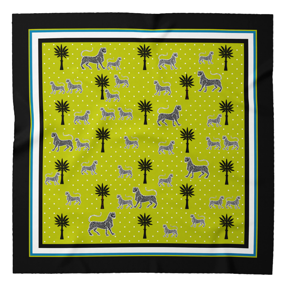 Seidentuch "Green" 55×55 cm