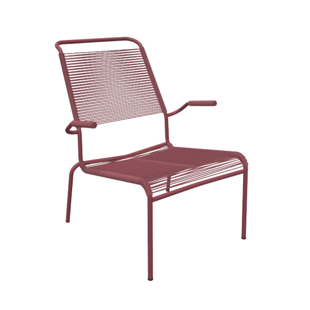 Spaghetti-Lounger mit Armlehne Hochlehner "Säntis"