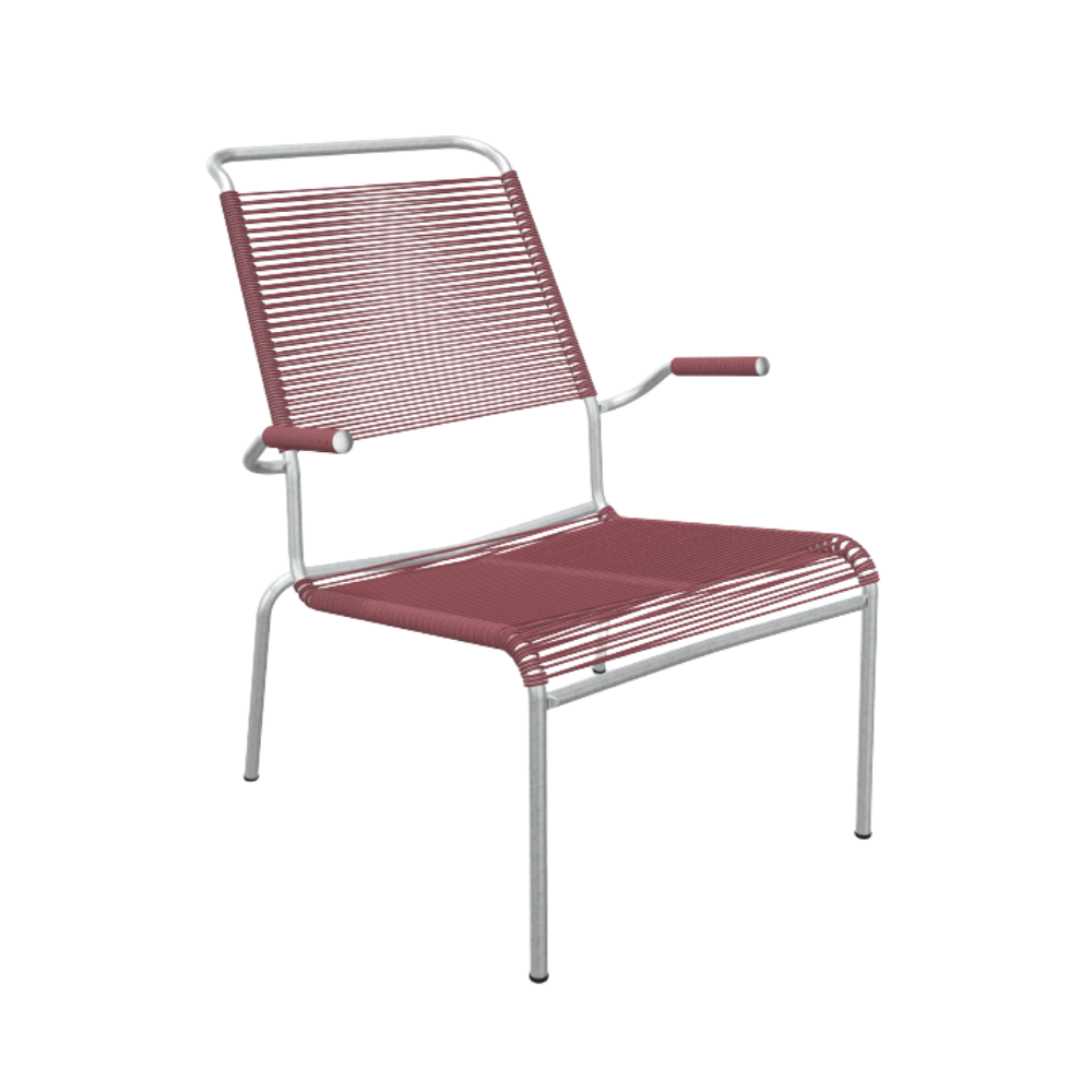 Spaghetti-Lounger mit Armlehne Hochlehner "Säntis"