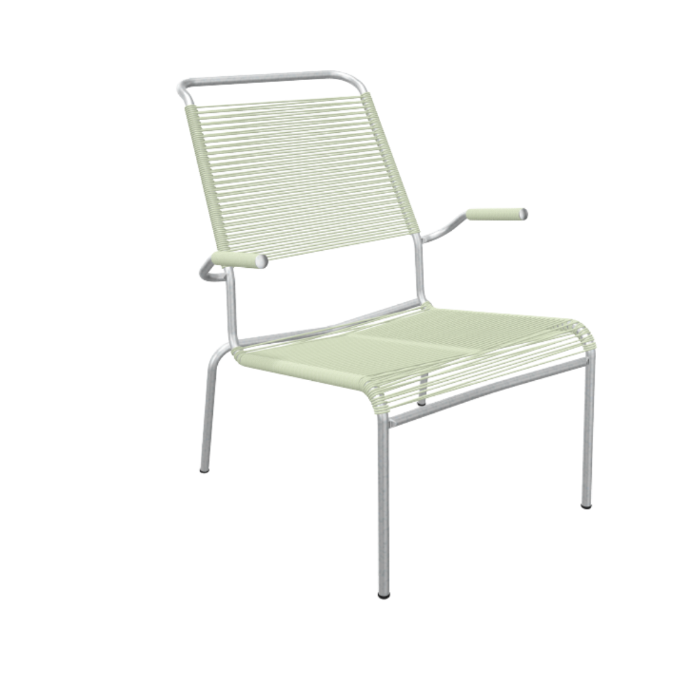 Spaghetti-Lounger mit Armlehne Hochlehner "Säntis"
